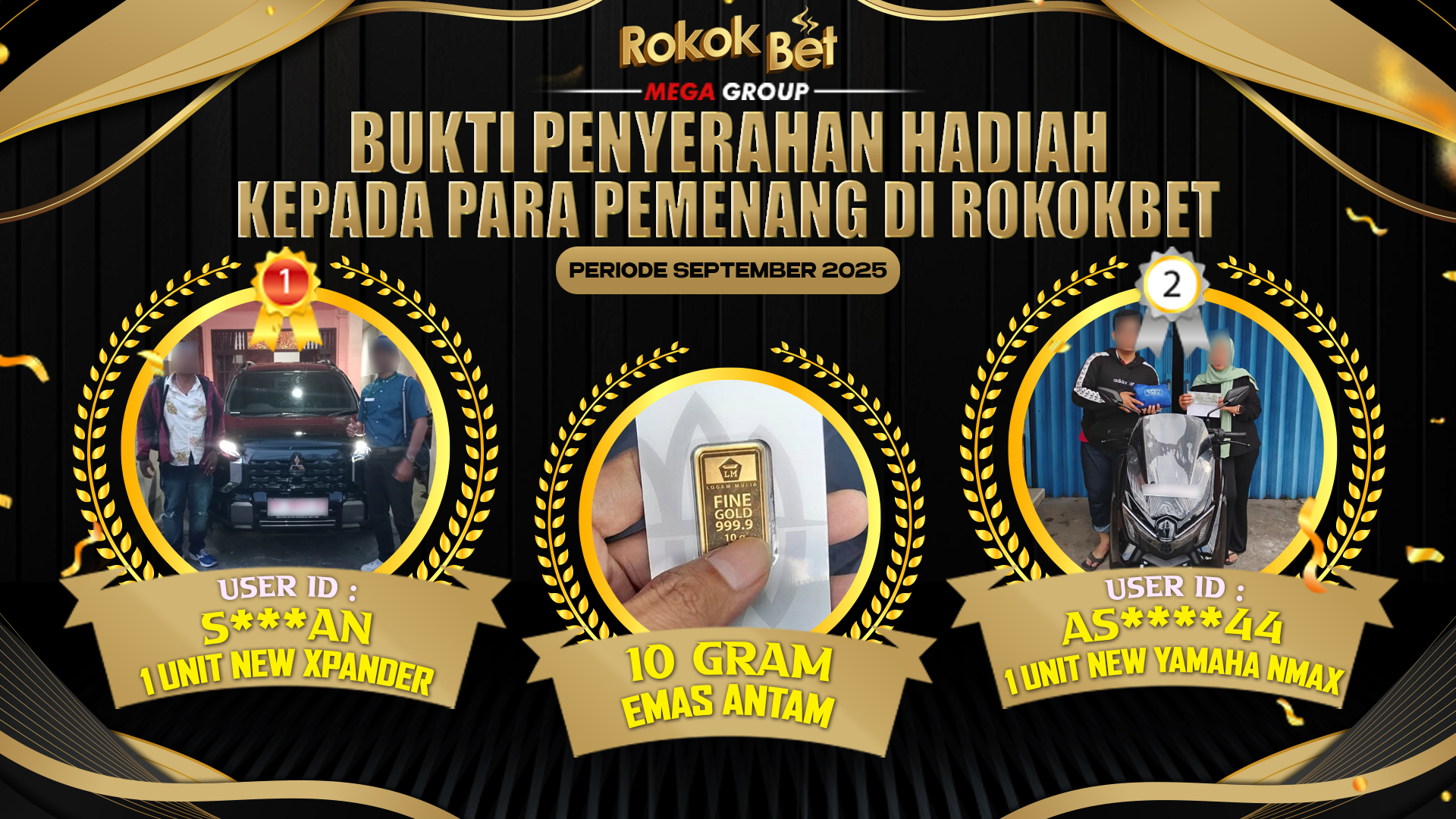 Selamat Kepada Member Setia ROKOKBET Sudah Memenangkan Satu Unit Mobil New Xpander